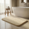 KLEINE WOLKE Relax béžová kúpeľňová rohož, 100 x 60 cm