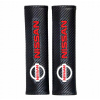 Krytky na pásy NISSAN logo TUNING Carbon look HAFT 2 ks