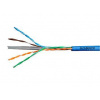SCHRACK Kábel U/UTP Cat.6 4x2xAWG24 300 MHz, PVC modrý, Eca, 305m HSEKU423P4