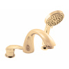 DUNAJ - 3-otvorová vaňová batéria, vodopád, zlatý lesk D469.0YZ, RAV Slezák Farba: GOLD - lesklý, Rozmer: 3,8