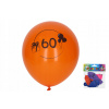 Sada 5ks farebných balónikov 30 cm s potlačou čísla 60 - ideálna pre výročie a