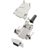 TRU COMPONENTS TCDTZF09HDS15K 7709344 sada D-SUB zásuvková lišta 180 ° Pólov: 15 spájkovaný 1 ks; 7709344