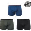 Pánské merino trenky 3ks SENSOR Air černé/zelené/modré Velikost: XXL, Barva: Modrá
