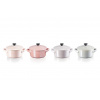 Le Creuset - set 4 mini hrncov/pekáčov 10x5cm, 0,2l ružová metallic