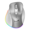 Genius Ergo 9000S Pre/Ergonomická/Optická/Pre pravákov/2 400 DPI/USB+BT/Strieborná 31030039402
