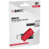 USB kľúč, 16GB, USB 2.0, EMTEC C350 Brick, červená