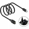 Kábel USB-C Beline na nabíjanie hodiniek Garmin 1 m, čierny