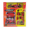 FERRARI | F1 SF-24 DIORAMA GARAGE PIT-STOP TEAM SCUDERIA FERRARI N 16 SEASON 2024 CHARLES LECLERC WITH CREW FIGURE AND ACCESSORIES | RED BLACK