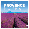NOTIQUE Poznámkový kalendár Provence 2026, 30 x 30 cm