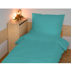 Brotex Prodloužené povlečení bavlna UNI 140x220, 70x90cm tyrkysové (Zapínání: zipový uzávěr)