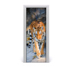 Samolepiace fototapety na dvere tiger 75x205
