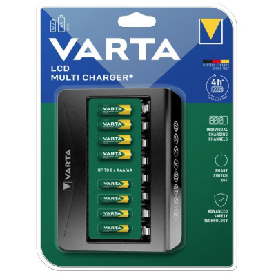 Nabíjačka Varta LCD Multi Charger+ 8 AA, AAA