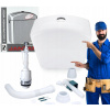 WC kompletné dolné splachovanie Jantar Duo 3/6 l kompakt VYPR