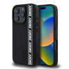 DKNY 3D Rubber Repeat Logo Line zadný kryt pre iPhone 16 Pro Max Black
