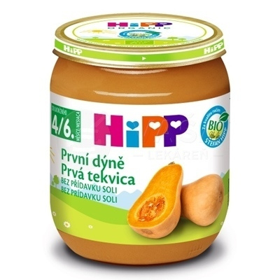 HiPP Príkrm BIO Prvá tekvica (od ukončeného 4./6. mesiaca) 125 g detský zeleninový príkrm