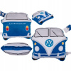 Vankúš - Dekoračný vankúšik Volkswagen / Puckator 31 x 27 cm (Vankúš Volkswagen Cucumber VW T1 modrý)