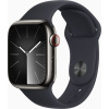 Apple Watch S9 Cell/45mm/Graphite/Sport Band/Midnight/-S/M MRMV3QC/A