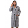 Pánský župan froté šedý 1ZF3104 šedá L + První výměna zboží zdarma.
