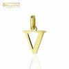 Zlatý prívesok Au585/000 14k Písmeno V - Rozmer: 1.7