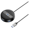 Renkforce RF-USBH-400 4 porty USB 3.0-hub čierna (matná); RF-6266640