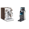 Biepi Sara PID, white/wood + Rancilio Rocky Doserless