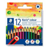Farebné ceruzky, sada, šesťhranné, krátke, STAEDTLER 