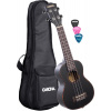 Cascha HH2305 Premium Black (Tenorové ukulele sada s obalom a trsátkami)