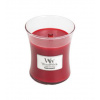 WoodWick Pomegranate scented candle with wooden wick 275 g