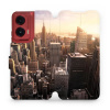 Flipové pouzdro Mobiwear - Motorola Moto G35 5G - M138P New York (Knížkové flip pouzdro, obal, kryt na mobil Motorola Moto G35 5G - M138P New York, materiál Umělá kůže + TPU - ochrana 360°, stojánek,