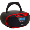 Aiwa BBTU-400RD Prenosné rádio CD s rozhraním Bluetooth, vstupom USB, hodinami a budíkom Aiwa