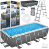 Bazén 488m x 244cm Splash View frame pool Gray Rattan Bestway 561 MB