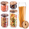 SKLENENÉ NÁDOBY NA POTRAVINY 250+450+750+950+1550ml NA SÝPKE POTRAVINY, SKLENENÁ DÓZA S VIEČKOM