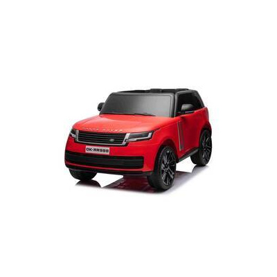 Elektrické autíčko Beneo Elektrické autíčko Range Rover model 2023 Dvojmiestne červené Koženkové sedadlá Rádio so vstupom USB Zadný Pohon s odpružením 12V7AH Batéria EVA kolesá Kľúčové trojpolohové št