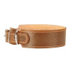 COLLAR - Kožený obojok COLLAR pre psa - 52 - 64cm, 60mm - hnedý