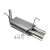 TATechnix športový tlmič výfuku 2x76mm Opel Corsa C - 1.0 - 1.7DTI