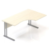 Lenza Ergonomický stôl Visio 160 x 100 cm, pravý, javor