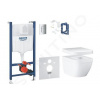 Grohe Solido set predsten.inštal.klozet Euro Ceramic+doska SC+tlač.Skate Cosmop.Chróm/Biel GRO 39889000