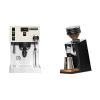Rancilio Silvia PRO X, white + Eureka Mignon Zero 65 Speedy, CR black
