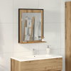vidaXL Zrkadlo do kúpeľne Artisan Oak 50x12x60 cm Kompozitné drevo - Hnedá - 262434-279064