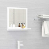 vidaXL Kúpeľňové zrkadlo, biele 40x10,5x37 cm, kompozitné drevo - Biela - 173297-107556