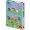 Dino - Puzzle Prasiatko Peppa a kamaráti 2x48 - 40-99 dielov