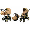 Detský kočík 3v1 BabyLux GoldLux – športový kočík, vanička, autosedačka