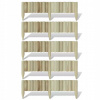 Obrubník palisáda - Okraj trávnika 5 panelov Drevo 120 cm