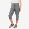 QUECHUA Dámske turistické 3/4 nohavice NH500 sivé XL (L31)