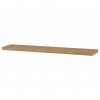 Autronic Polička nástenná 120 cm, MDF, 3D dekor prírodný dub, baleno v ochranej fólii P-002 DUB