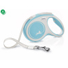 Flexi vodítko New Comfort M pásik 5m/25kg svetlo modré