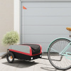 Vozík za bicykel, čierno červený 30 kg, železo-ForU-94034