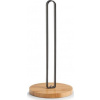 Zeller Držák na kuchyňské utěrky bambus/kov, černý, 15x31,5 cm