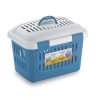 STEFANPLAST Gulliver Midi 45x33x33cm biela/modrá prepravka s popruhom na rameno (STEFANPLAST Gulliver Midi 45x33x33cm biela/modrá prepravka s popruhom na rameno)