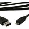 PremiumCord microUSB 3m (5-pin) černý ku2m3f
